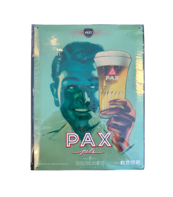 Brouwerij Cornelissen - Metal Sign Pax Pils Retro