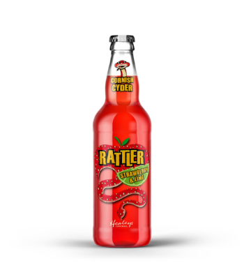 Healeys Cider - Rattler Strawberry & Lime - 500ml bottle