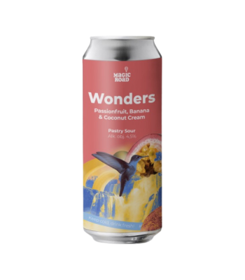 Magic Road - Wonders: Passionfruit, Banana & Coconut Cream - 500ml can