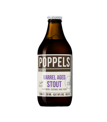 Poppels - Barrel Aged Stout: Bourbon, Cognac And Port - 330ml bottle